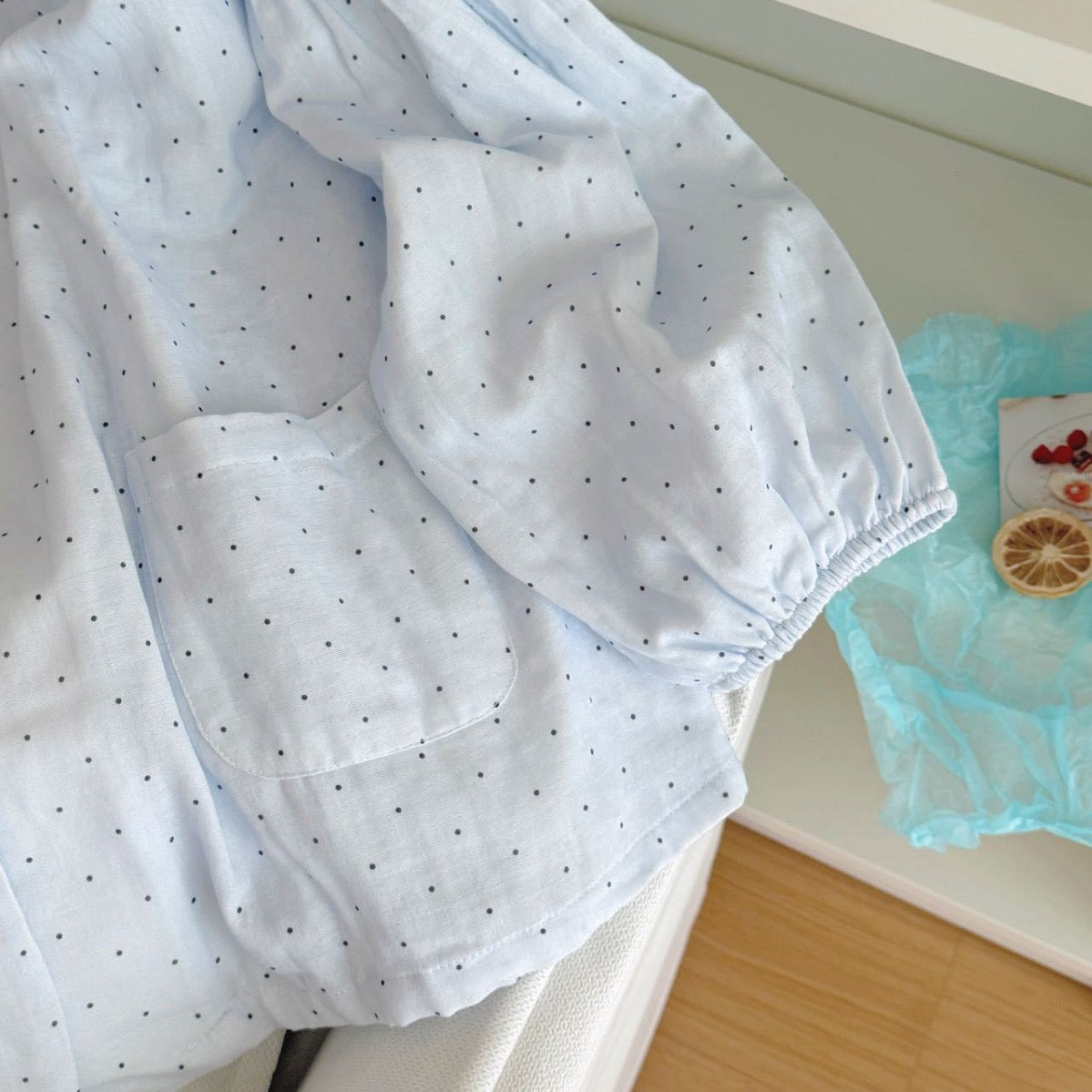 Cloud Dot Cotton Pajama Set ☁️
