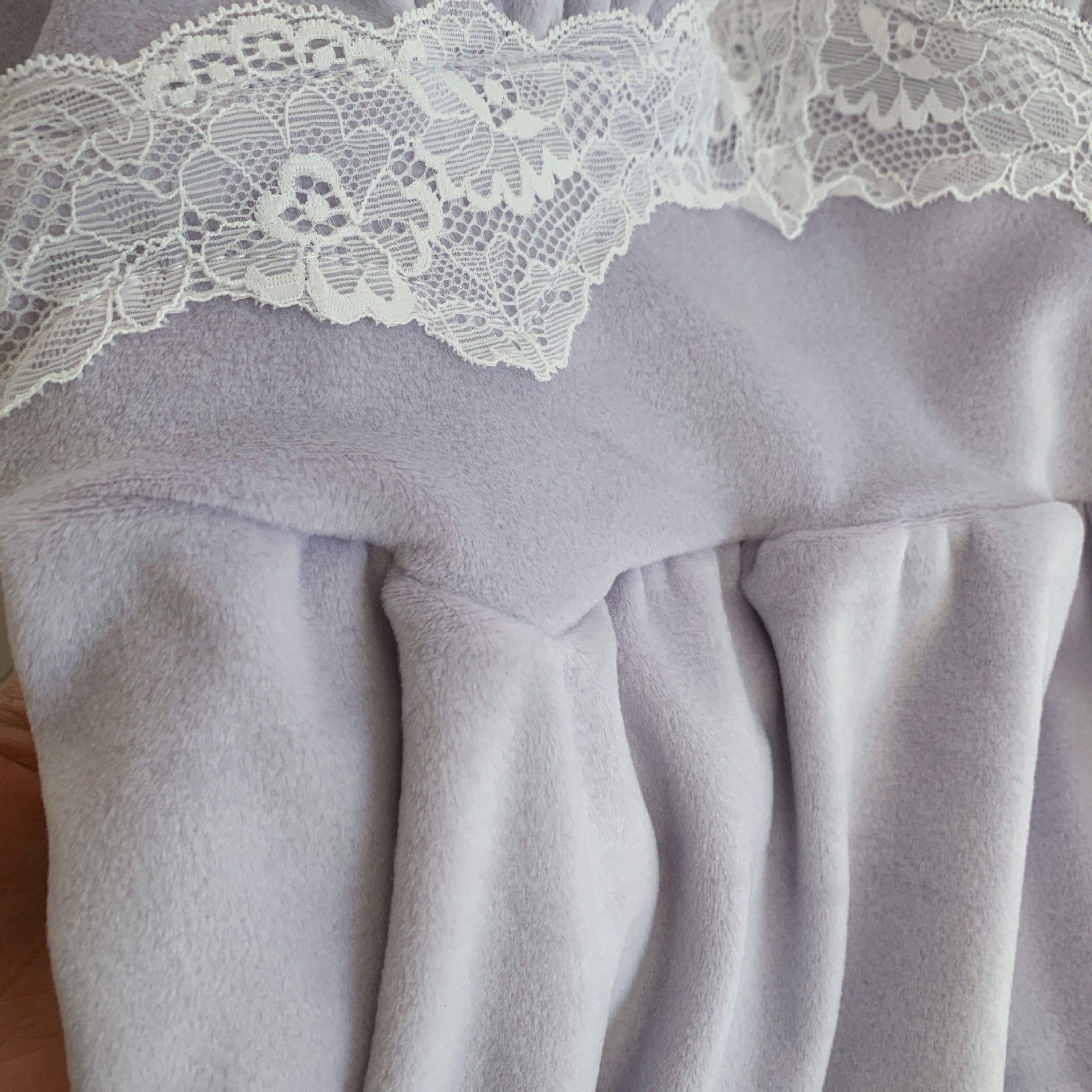 Cream Lace Lounge Set / Lavender Lace Lounge Set