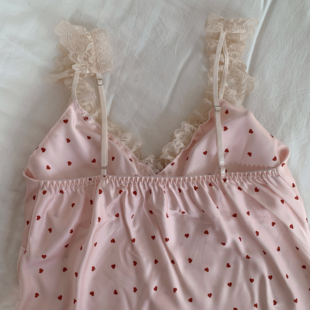 Rosé Hearts Nightdress | Romantic Women's Sleepwear