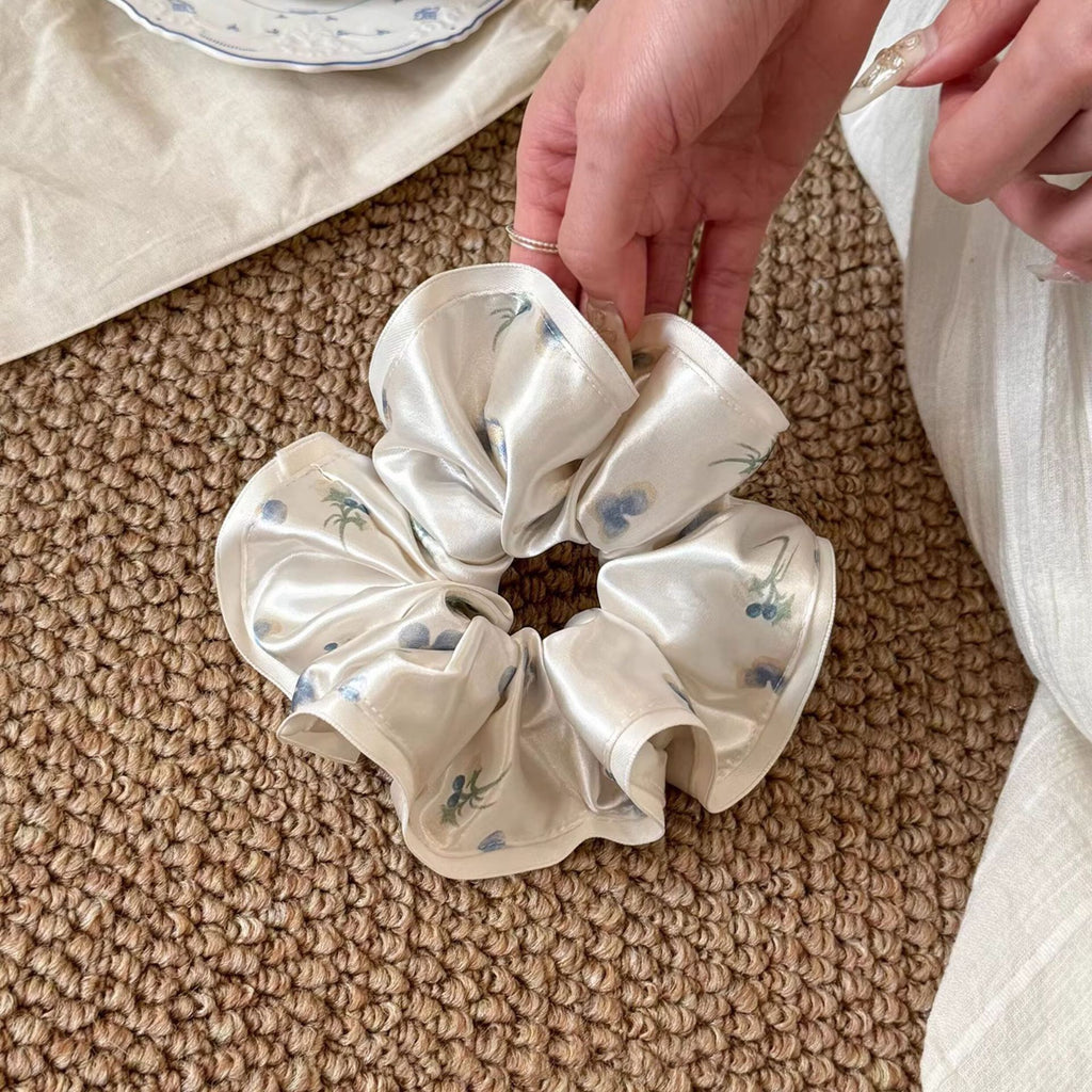 Bluebell Satin Scrunchie
